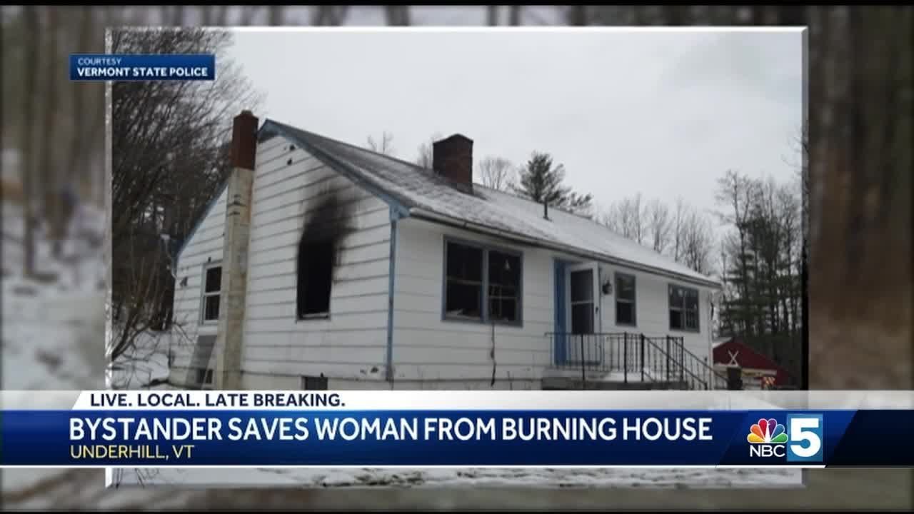 Man saves unconscious woman from burning home - YouTube