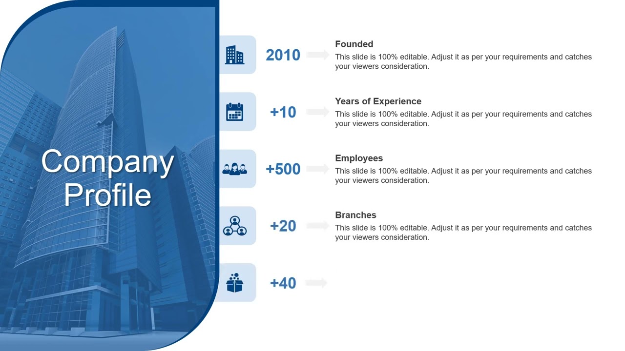 Company Profile PowerPoint Presentation Slide | Kridha Graphics