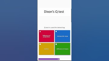 Biostatistics Examination Practice Question for Students (17 of 1000) : Dixon