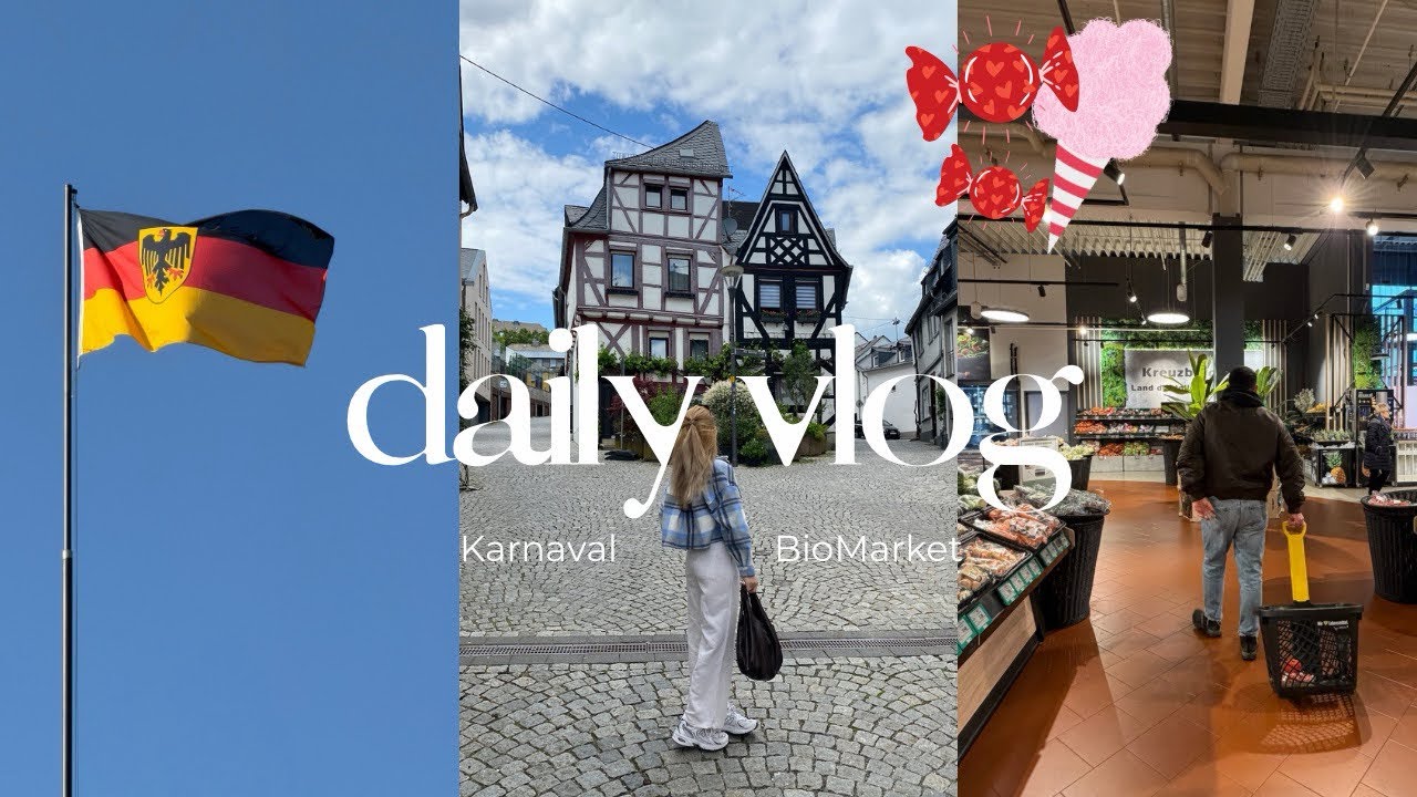 Günlük Vlog |  Almanya’da Karnaval & Alnatura geziyoruz