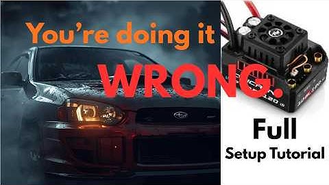 Why your new Hobbywing ESC isn