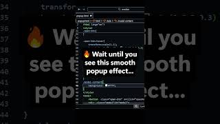 Creative Popup Animation with Smooth Effects 🚀 #coding#shorts #viralshort