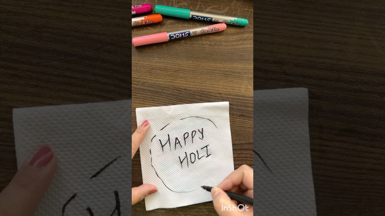 Holi Special Tissue paper water magic trick 