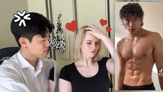 When A Couple Reacts To Glow Up TikToks *He Got OFFENDED hahaha*