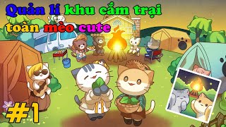 Cat Forest #1: Game quản lí khu cắm trại đồ họa cute cho dân nghiện mèo | Game hay cho Android/Ios screenshot 3