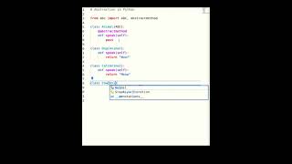 ABSTRACTION IN PYTHON | OOP's in PYTHON | #shorts