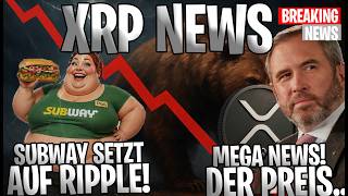 💥 XRP Ripple NEWS 💥 XRP Preis.. Trotz Top News.. 🚨 Subway &amp; Ripple Treasury!?!  Deutsch