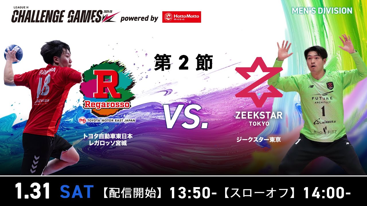 【チャレンジ・ゲームズ】トヨタ自動車東日本レガロッソ宮城 vs ジークスター東京 2026年1月31日