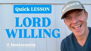 LORD WILLING Line Dance  -  Quick LESSON w