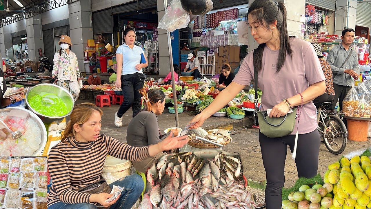 Hidden Gems Cambodian Fresh Market Food in Piphub Thmey  - Daily Walking Food Review 2026