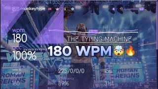 Typing 180 WPM for 15 Seconds 🔥🤯 - Monkeytype