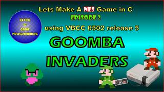 NES Programming in C using VBCC and LazyNes Lib - Lets Make a Game Video 2