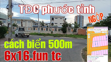 TĐC phước tỉnh. mặt tiền đường nhựa vỉa hè 6x16. fun tc, sát trường học, chủ xã lỗ giá chỉ 2ty2