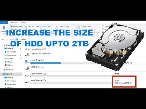 Video: How To Increase Hard Disk Space