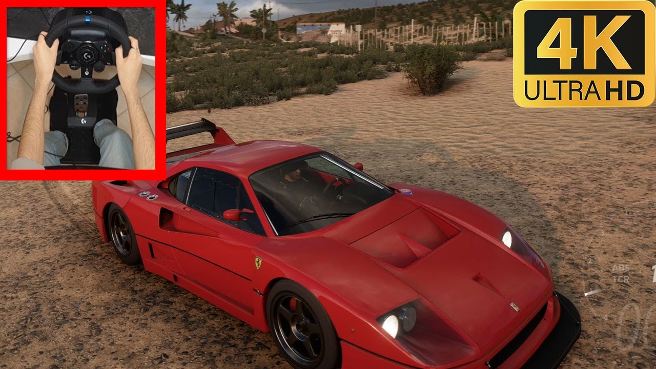 4k - Driving a 1989 FERRARI F40 COMPETIZIONE - forza horizon 5 - YouTube