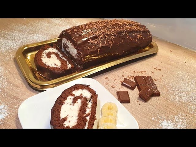 Gâteau roulé au chocolat vachement bon Elle & Vire - Recettes de tous les  jours - Elle & Vire