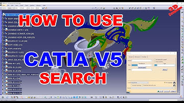 CATIA V5 - How to search and automatically select elements