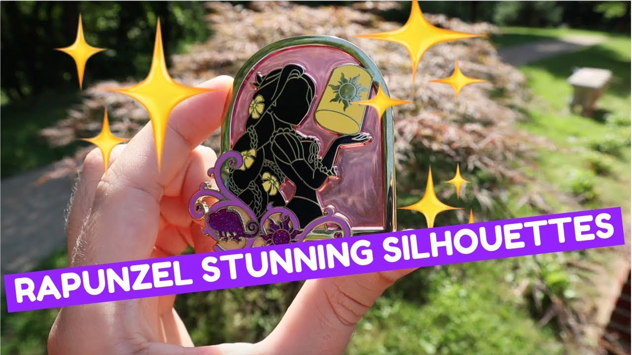 RAPUNZEL STUNNING SILHOUETTES JUMBO DISNEY PIN!