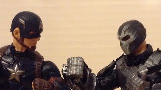 Stop motion-Captain America vs Crossbones