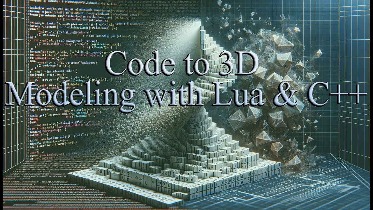 #3 Export via LUA - | Code to 3D: Modeling with Lua & C++ - YouTube