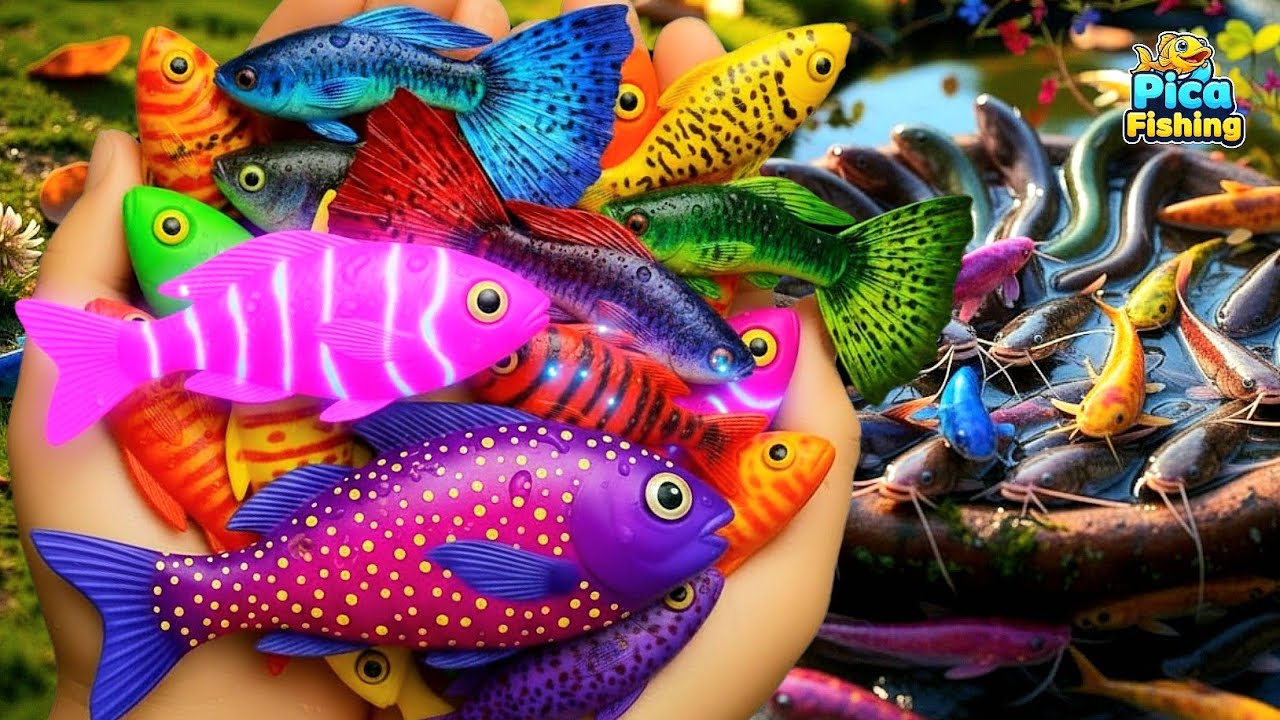 Colorful Big Eggs Reveal Beautiful Tropical Fish – Molly, Catfish, Guppy & Koi
