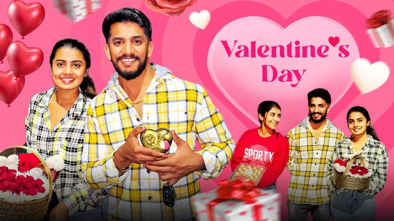 Surprise Double Dhamaka ❤️ | Nikhil Nisha Vlogs #nikhilnishavlogs #madhugowda #valentinesday ￼