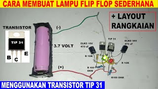 3 Transistor tidak ada IC running LED chaser dengan pengontrol kecepatan