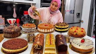 كيكة تنسيك في الأخرى! 7 كيكات العيد سهلة شكولا كراميل فلون طبقات كيك كيك بارد طالع هش مطبخ تيما 