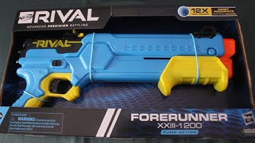 Nerf Rival Forerunner XXIII-1200 Unboxing and Review with Chronograph FPS Numbers