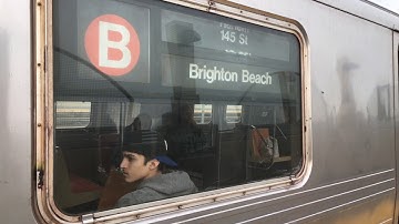 ⁴ᴷ NYC Subway: R68A B Train Via F Line