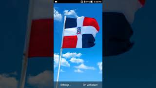 dominican flag wallpaper screenshot 2