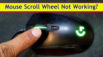 how to repair logitech mouse scroll wheel not working
