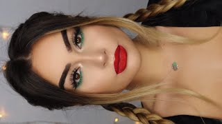 LAZY Christmas Makeup Tutorial I Aylin Melisa