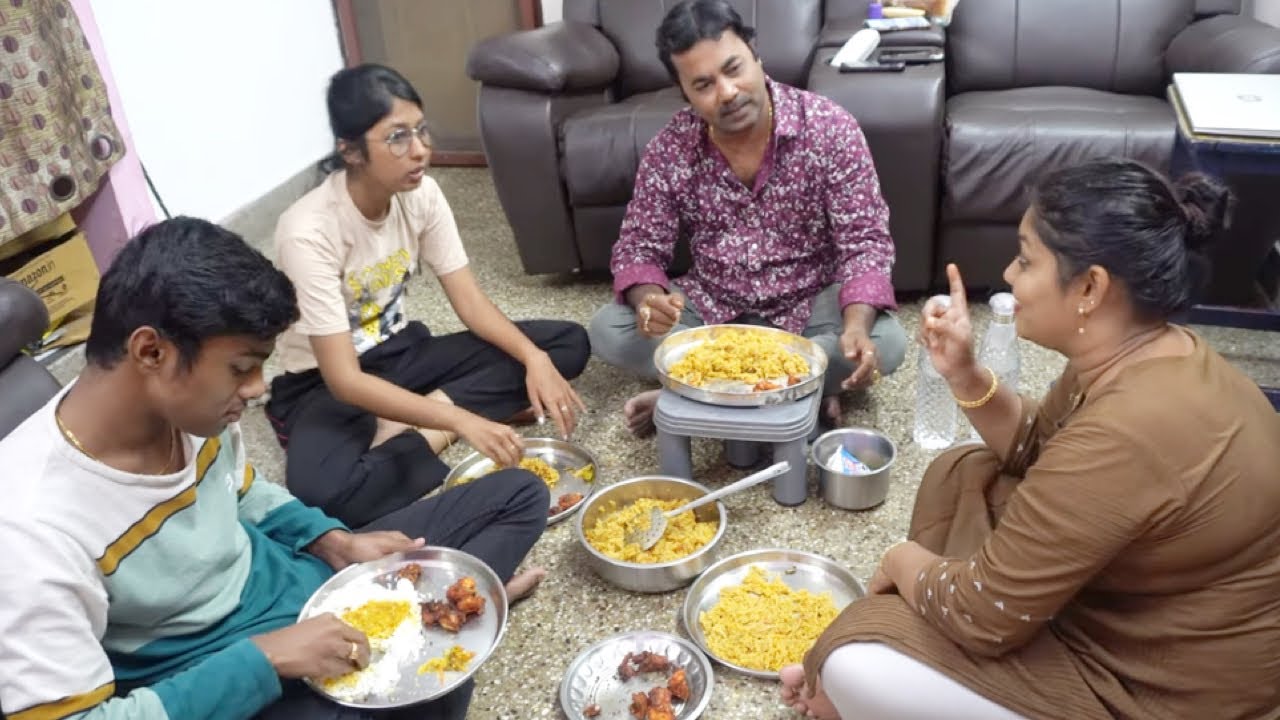 இது தேவையா mamakku 😡First Time Prawn Biriyani cooking & Eating l mama with babyma