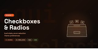 Rust egui Checkboxes & Radios — Build Theme Preferences (Ep 5)