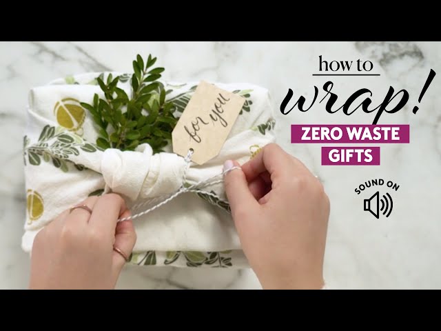 ASMR] How to Wrap with Zero Waste | Fabric Gift Wrapping | Real