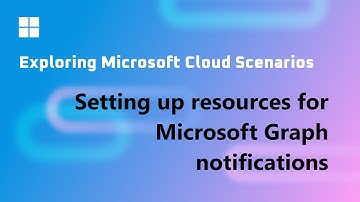 Setting up resources for real-time Microsoft Graph notifications