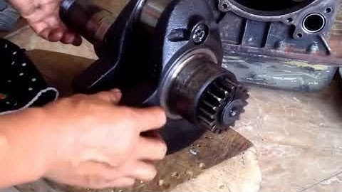 sửa máy nổ Hướng dẫn sử dụng động cơ diesel D16 _Phần 1-Lắp trục khuỷu.
