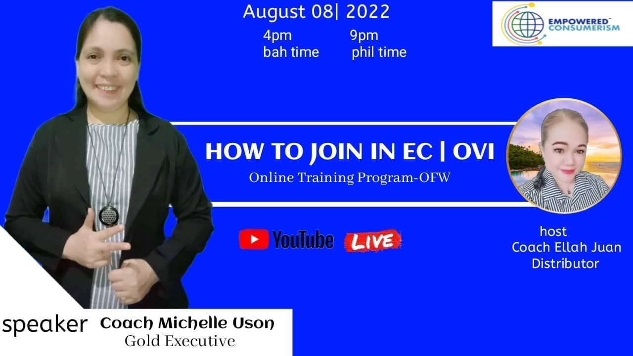 How to join EC or OVI? by Coach Michelle Uson | Hosted by Ms Ellah Juan