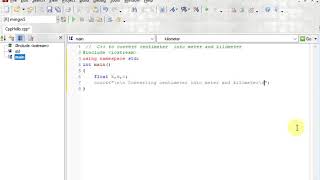C++ to convert centimeter  into meter and kilometer