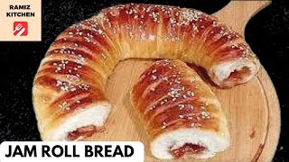 Super soft jam filled buns | jam bread recipe| jam pastry | Ramiz kitchen screenshot 3