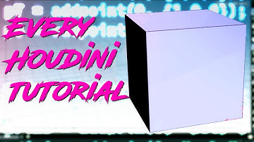How to make a CUBE in HOUDINI. It