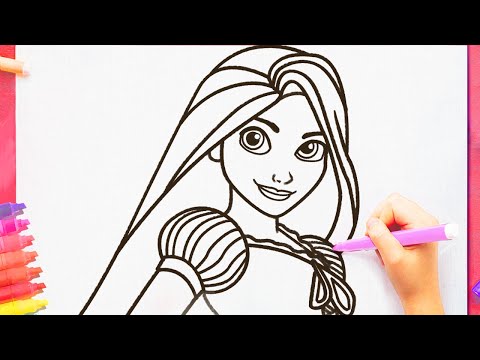 Como desenhar princesa rapunzel disney