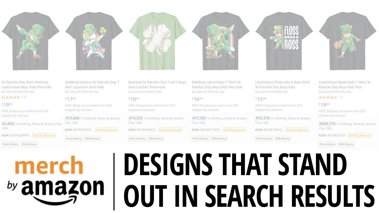 Amazon Merch: Design To Stand Out In Search Results - YouTube