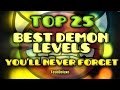 Top 25 mejores niveles de Geometry Dash de la version 1.9 por Tosh Deluxe.