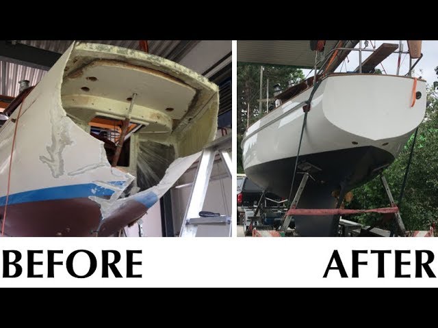 How to restore surface finish on damaged fibreglass