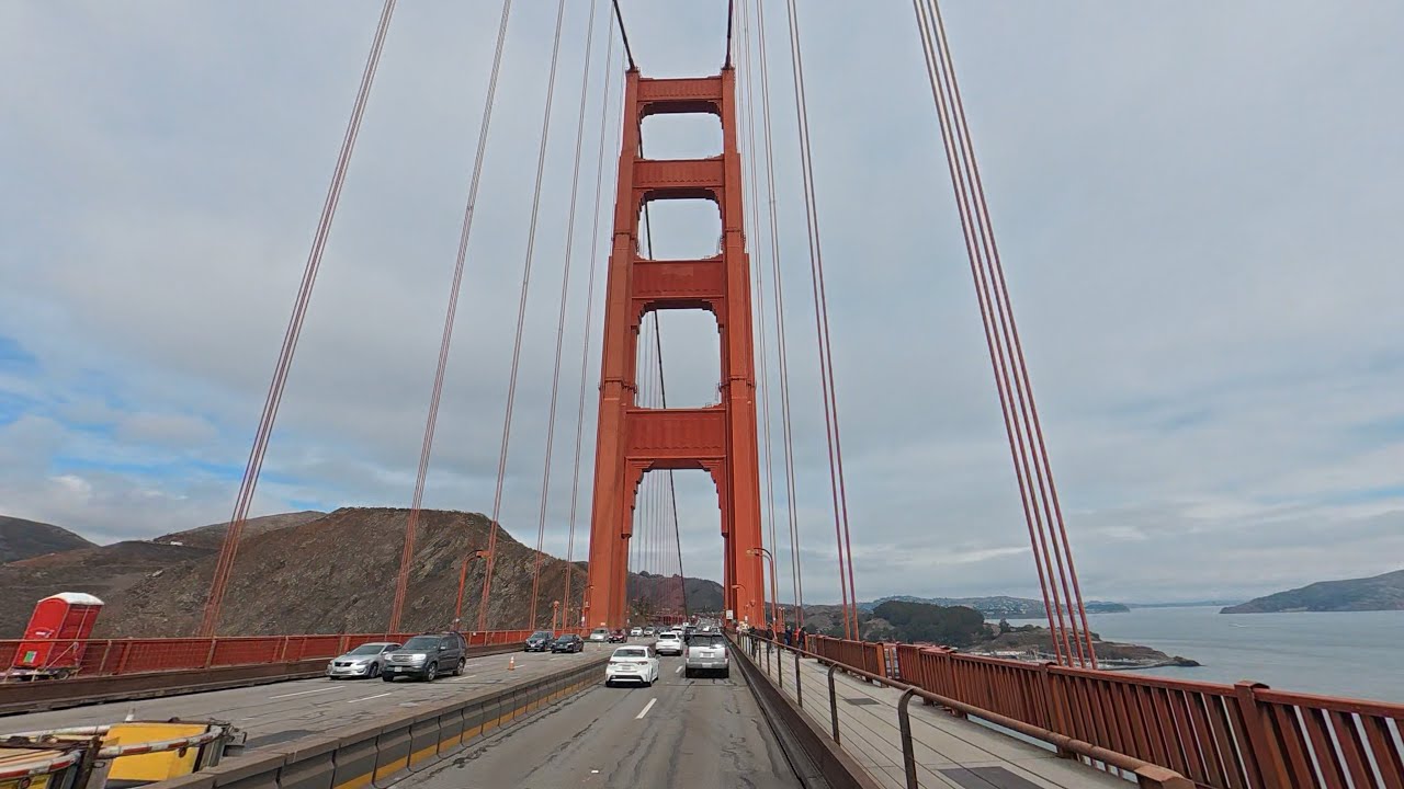 Golden Gate Bridge 360° Scenic Drive — Crossing the Bridge Northbound (October 2025)
