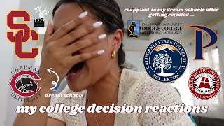 COLLEGE DECISION REACTIONS 2023 FT. ONLY MY DREAM SCHOOLS (USC, Chapman, Pepperdine)