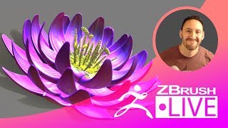 How to Create a Flower Quickly with Just One Petal! - Michael Pavlovich's  ZBrushLIVE Episode 44