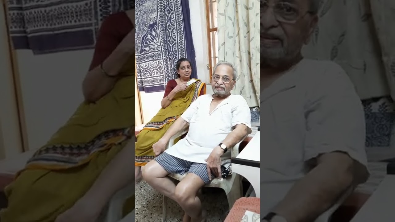 वल्लभ काका वर्षा काकू बरोबर गप्पा